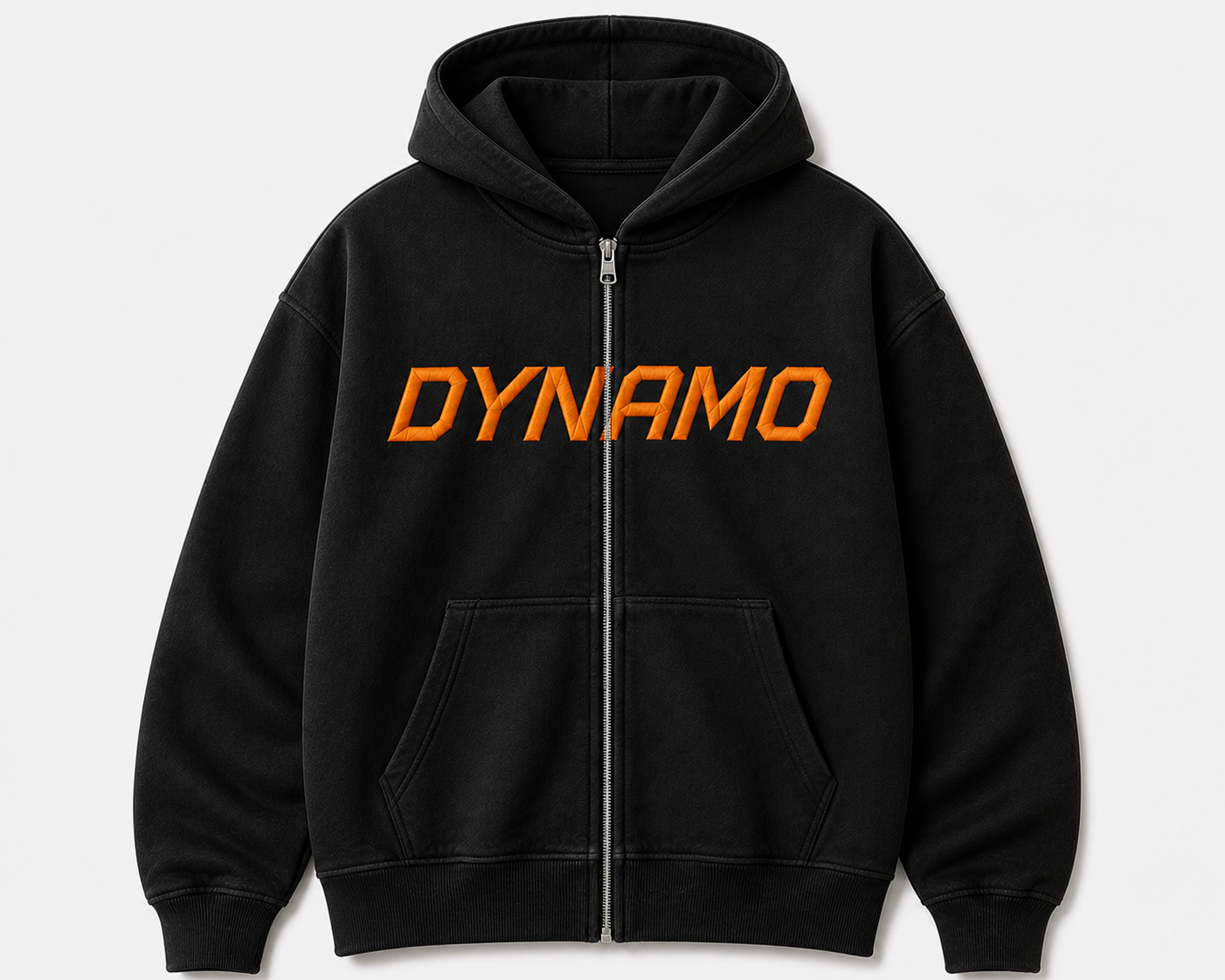 embroidery zip black