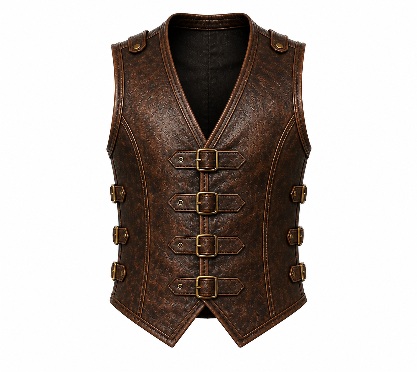 leather vest brown leather vest brown
