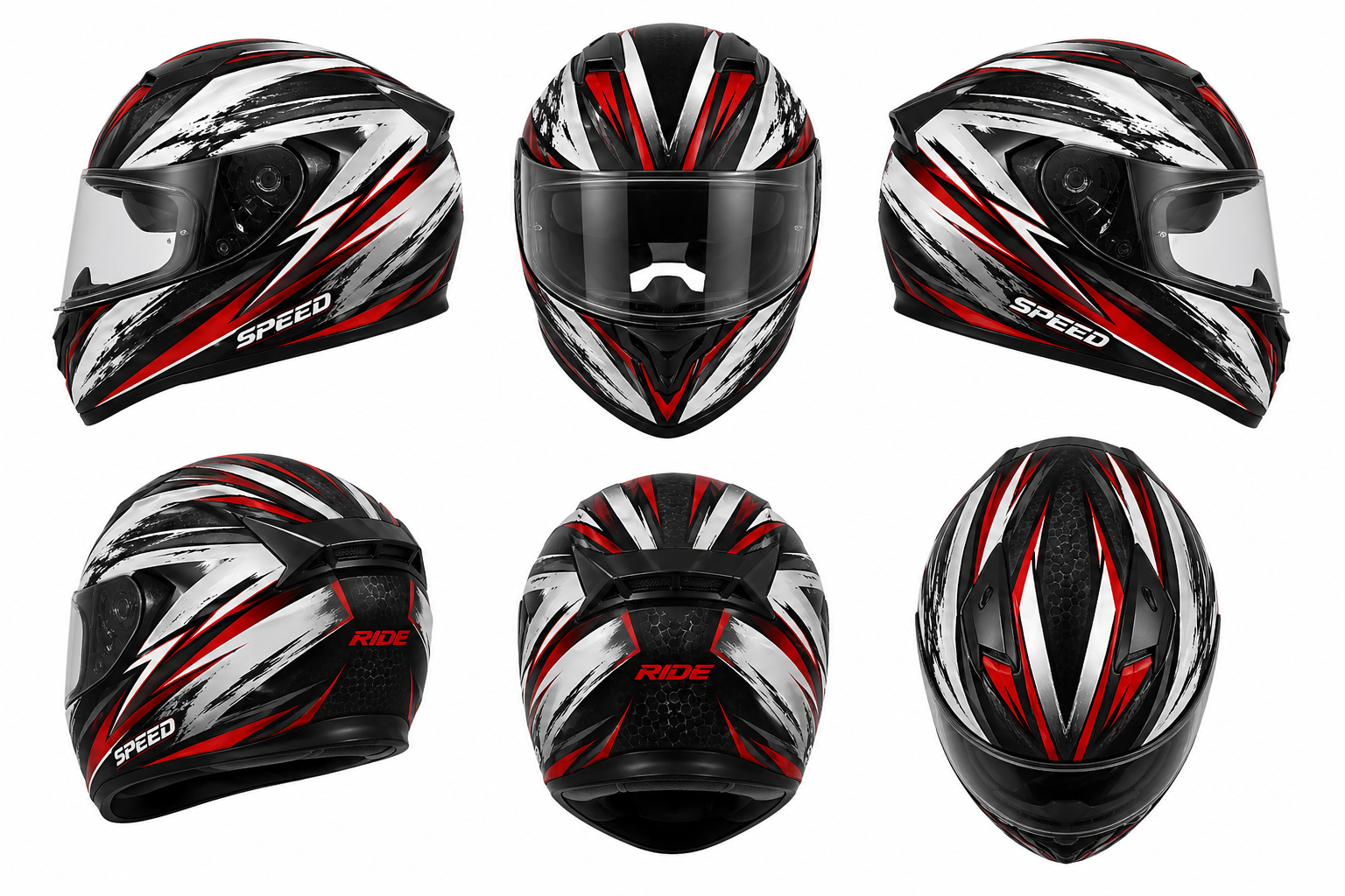 0164226 Premium Custom Full-Face Helmet Graphics