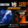 sublimation vs screen printing for sportswear